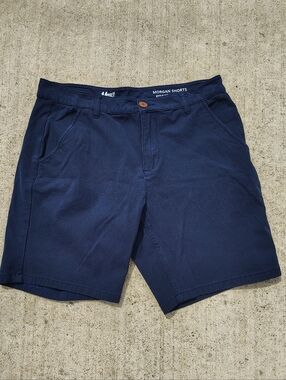 Mugsy Shorts Mens 34 Blue Morgan Chino Stretch Preppy Golf 8" Inseam K4SNNV-32